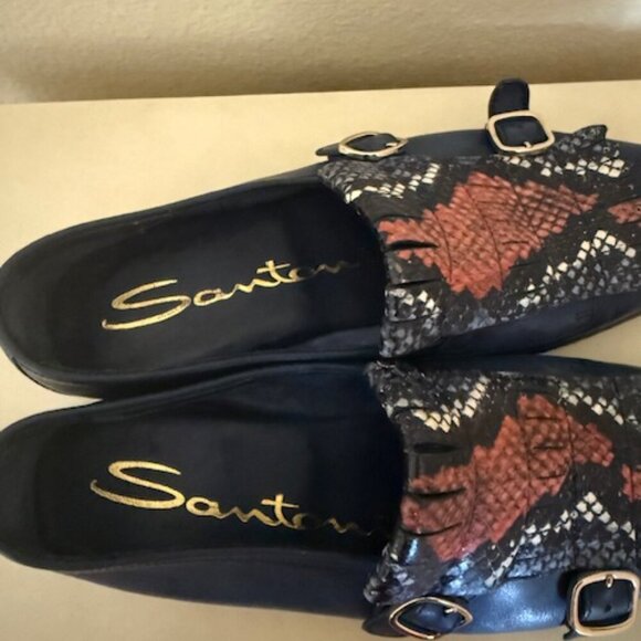 Santoni double-buckled moccasins - Picture 3 of 5